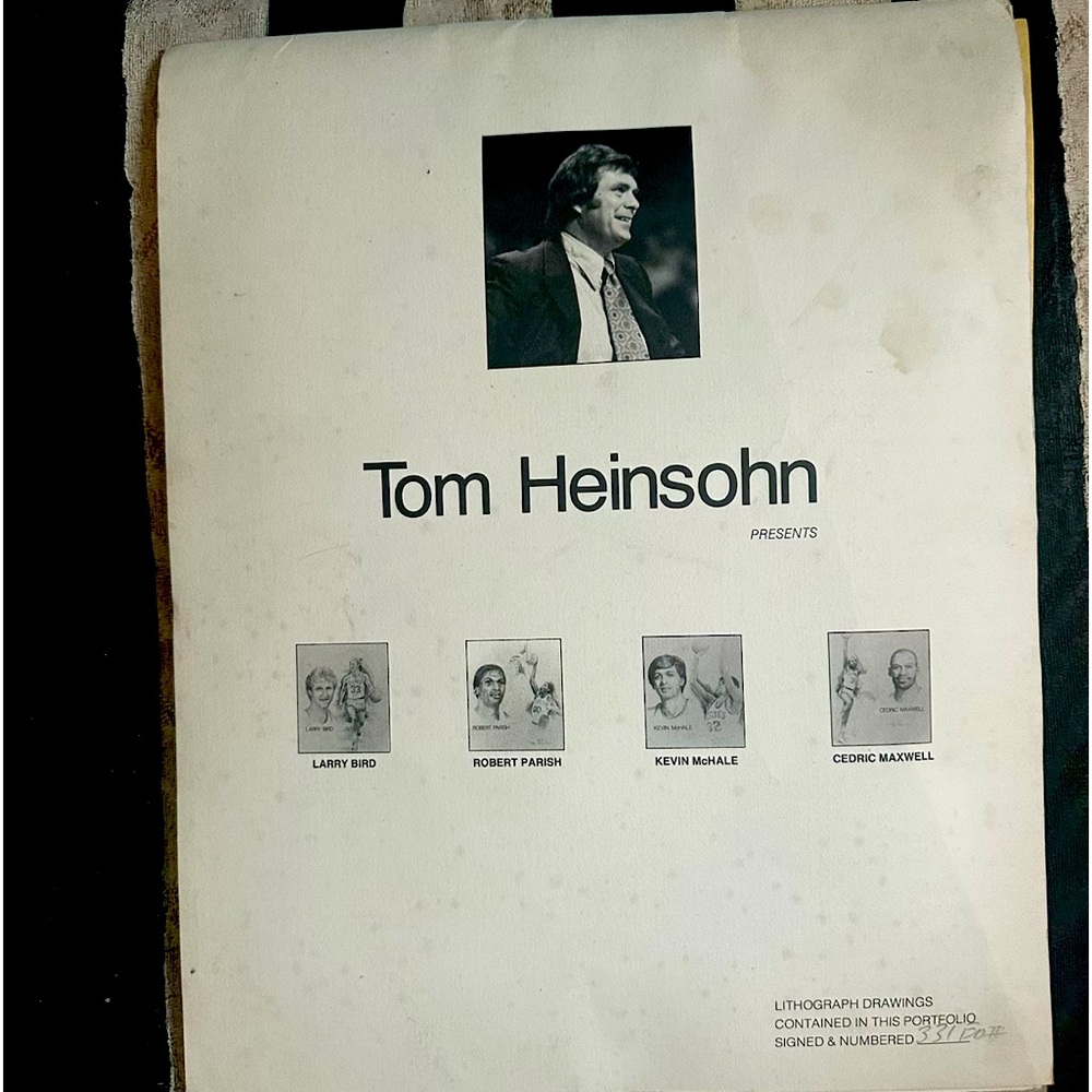 Celtics 1986 starting 5 vintage by Tom Heinsohn